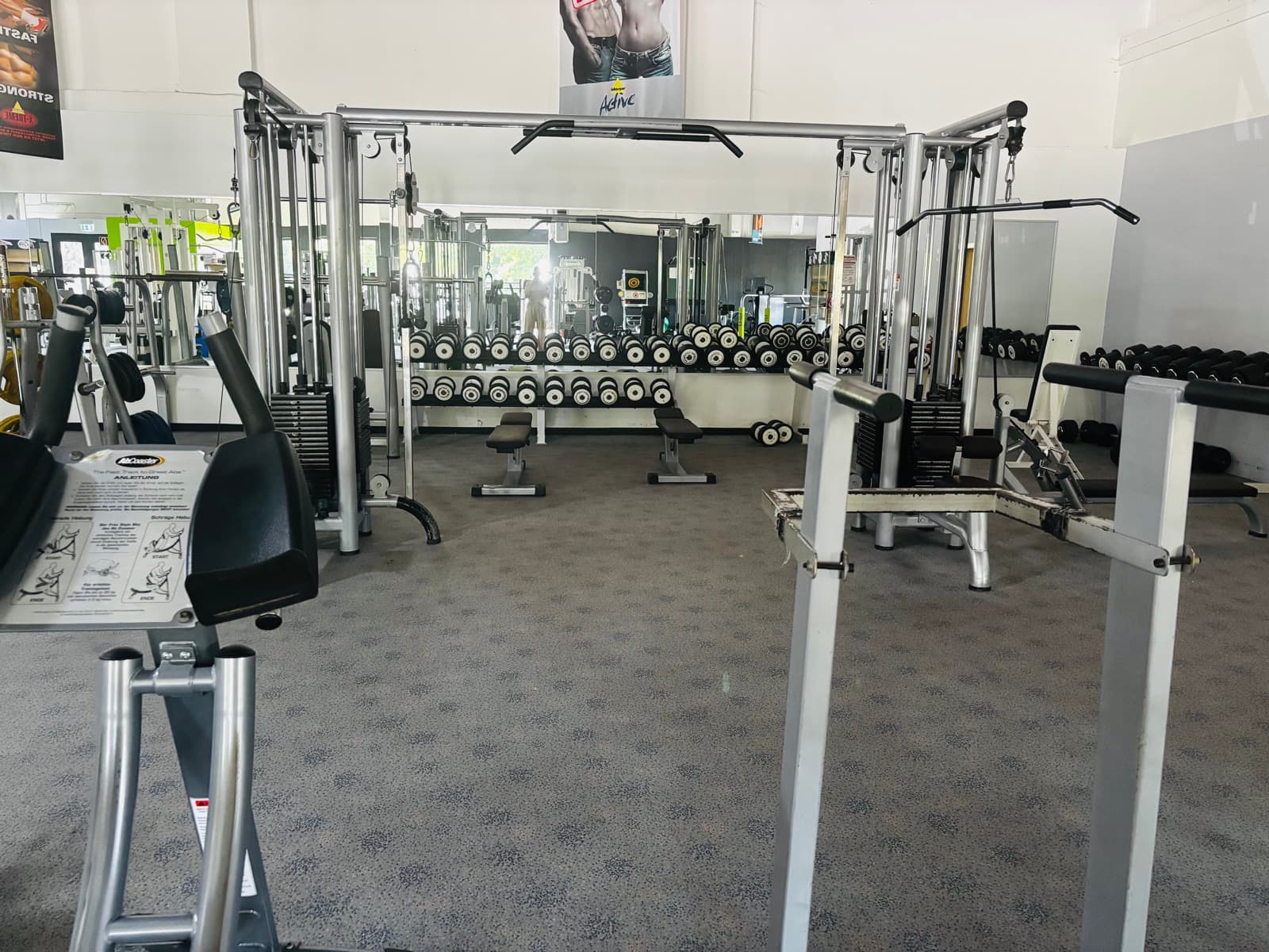 Freihantelbereich bei Fit Light in Amberg